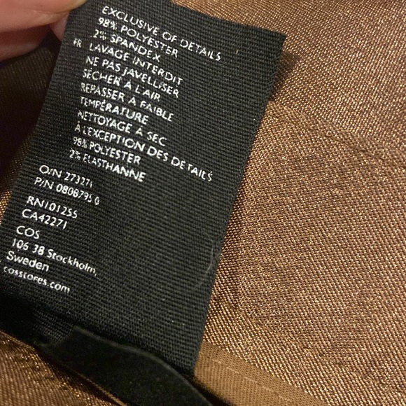 COS Metallic Tailored trousers 6 - Picture 11 of 11